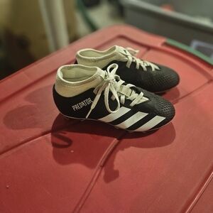 Adidas Predator Kids Cleats - Black and White
